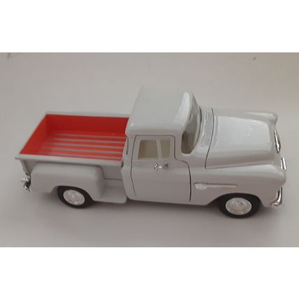 1955 Chevy Stepside Truck 1/24 Scale Motormax Moving Parts White Chevrolet READ