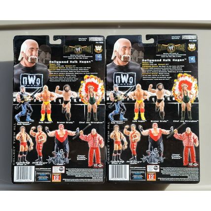 wwe wwf ljn classic superstars variant small & large nwo belts & hulk hogan