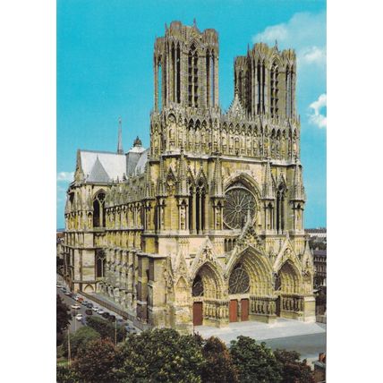 Cathedrale Reims France Postcard unused VGC