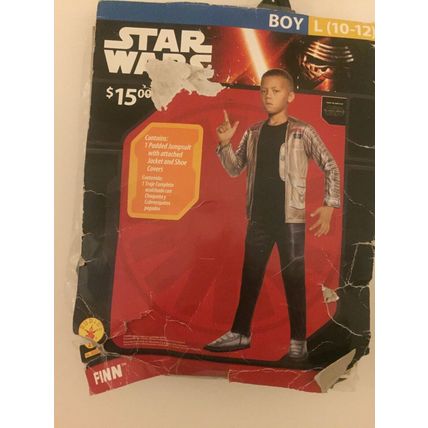 NEW Star Wars Finn Boy's Costume - Size Large (10-12)