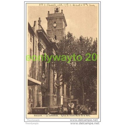 TOULON, LA CATHEDRALE, SAINTE-MARIE DE LA SEVS, VAR, FRANCE, 1920s?, Postcard