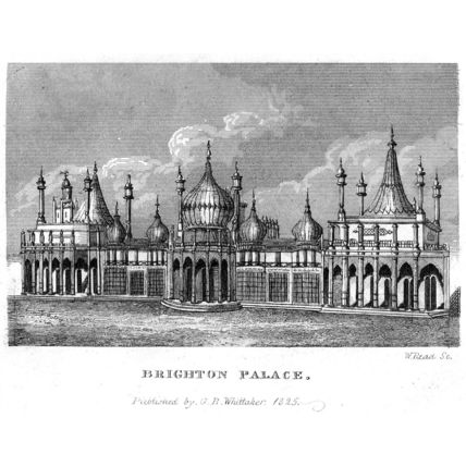 Brighton Palace, England, 1825, MODERN REPRODUCTION