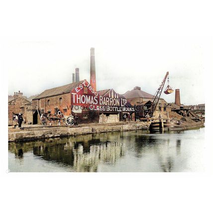 ptc1894 - Yorks. - Thomas Barron Ltd. Glass Bottle Works, Mexborough - print 6x4
