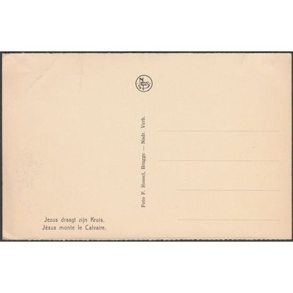 Jezus Draagt zijn Kruis, Brugge, c.1920 - Rossel Briefkaart