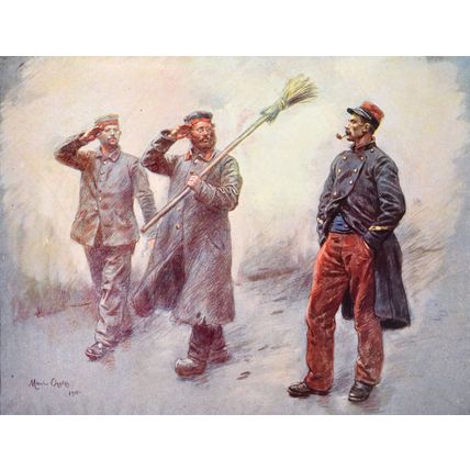 AT DINAN CAMP FOR GERMAN PRISONERS 1915 Maurice Orange FRANCE WORLD WAR I