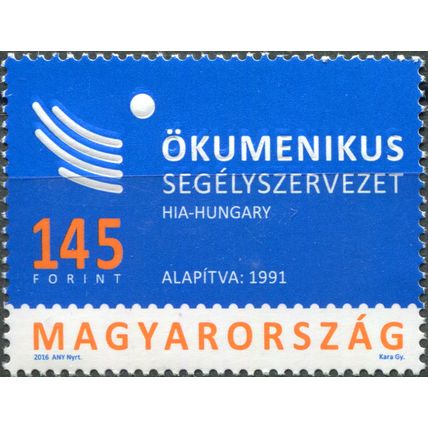 Hungary. 2016. 25th Anniversary of the Hungarian Interchurch Aid (MNH **) Stamp