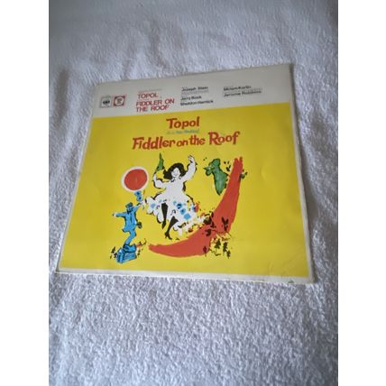 TOPOL in a new musical FIDDLER ON THE ROOF 33 rpm 12" Vinyl LP