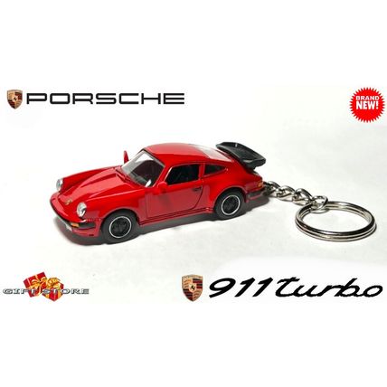 ULTRA RARE KEYCHAIN RED PORSCHE 911 CARRERA TURBO TEA TRAY