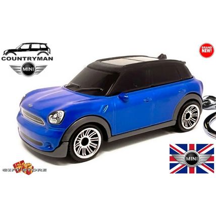 RARE KEYCHAIN BLUE MINI COOPER COUNTRYMAN CUSTOM Ltd Ed.