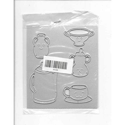 Tea /Coffee Die Set. App 9x11cm. Die Cutting Cardmaking Scrapbooking Craft