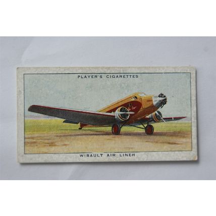 1935 Players Aeroplanes (Civil) No. 28 Wibault Air Liner, France