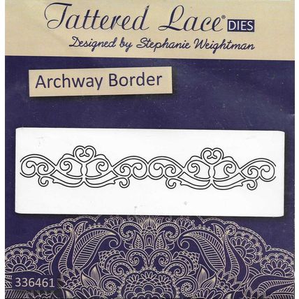 Tattered Lace. Archway Border Die. Die Cutting Cardmaking Scrapbooking Crafts