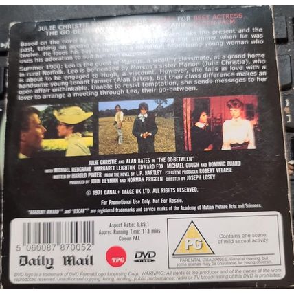 The Go Between DVD Promo The Daily Mail Hollywood Icons Collection Alan Bates
