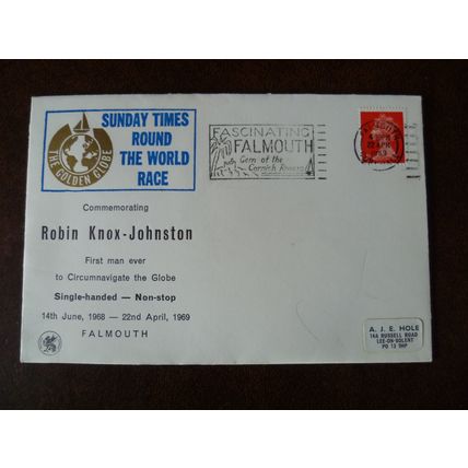 1969 GB Sunday Times Round The World Race Wessex Cover Knox-Johnston Falmouth