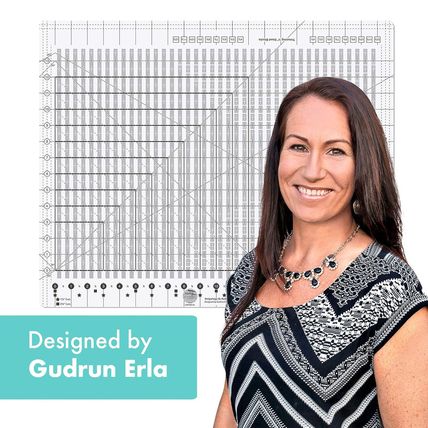 Creative Grids Stripology XL Slotted Quilting Ruler - CGRGE1XL – Made in USA, 17