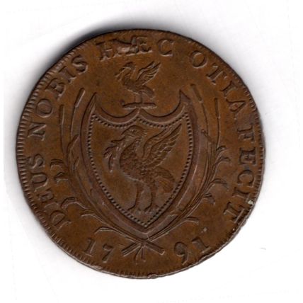 Great Britain. Liverpool Halfpenny 1791. dy16235