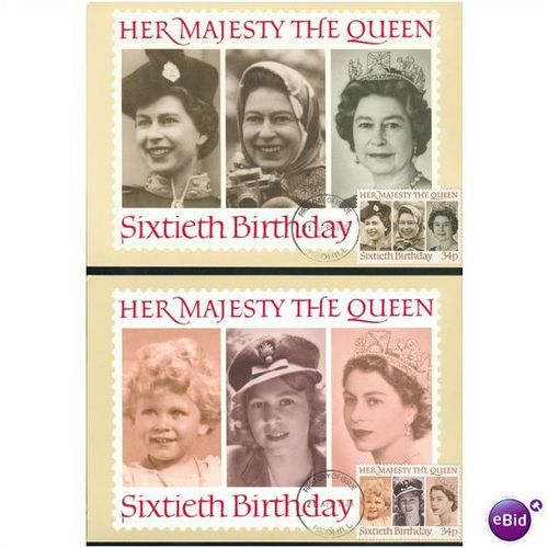 GB PHQ + FDI 1986 - 60th Birthday Queen Elizabeth 11 (2