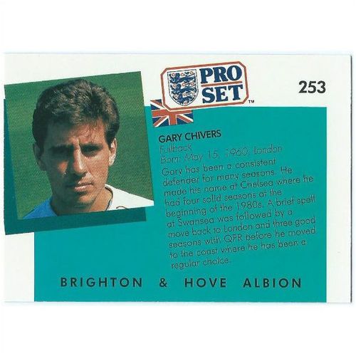 1990/1991 Pro Set Footbal - #253 - Gary Chivers