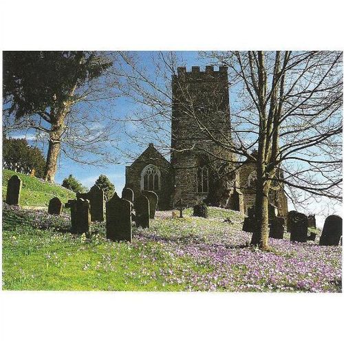 Dulverton, Somerset - All Saints Church - Exmoor National Park postcard