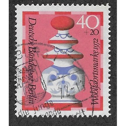 BERLIN -1972 40pf + 20 'HUMANITARIAN FUNDS' FINE USED (EBID60-225)