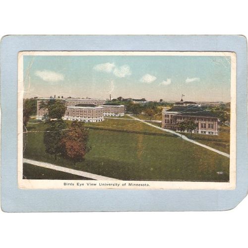 MN Minneapolis Postcard Bird's Eye View University Of Minnesota spare_box1~240