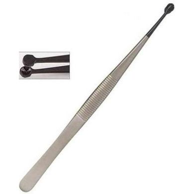 Professional 6" Stainless Steel Tweezers w/Rubberized Tips for Pearls and Beads