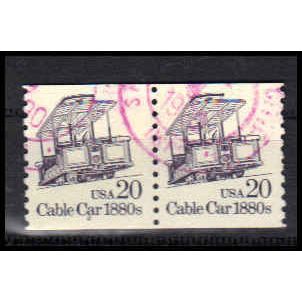 Used 2263 20c Cable Car Very Fine CNP Left 2 PA1013