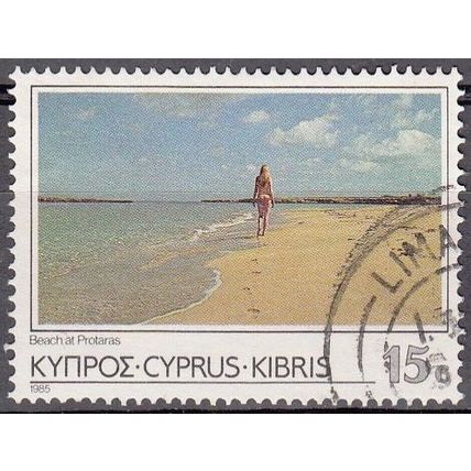 Cyprus 1985 Michel 634 O Cote (2009) 0.70 Euro Protaras plage Cachet rond