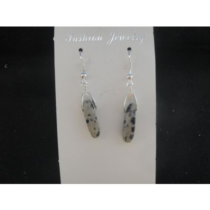 Beautiful small dalmation jasper earring