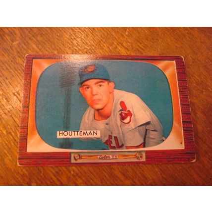 1955 Bowman, ART HOUTTEMAN, Indians #144