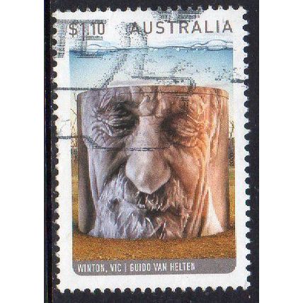 Australia 2020 Water Tower Art - Guido Van Helten, Winton Vic $1.10 Sheet Used