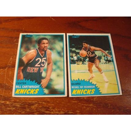 1981/82 Topps, 10-Nice Cards, JONES HOF/THOMPSON, ++