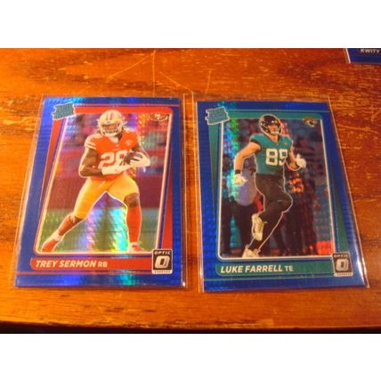 2021, Donruss Optic, 6-Cards, Blue Hyper Prizms, RR, SERMON/PAYE, ++
