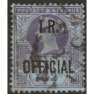 1892 O14 2 1/2d Purple/Blue Inland Revenue Official Good Used ..