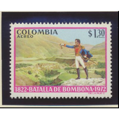 Colombia Stamp Scott #C592, Mint Never Hinged