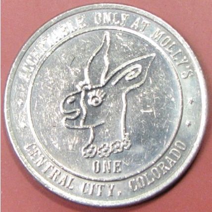 Molly's. $1 Casino Token. Central City, CO. 05A.