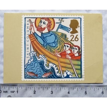 1997 Royal Mail postcard Colomba Sails to Iona