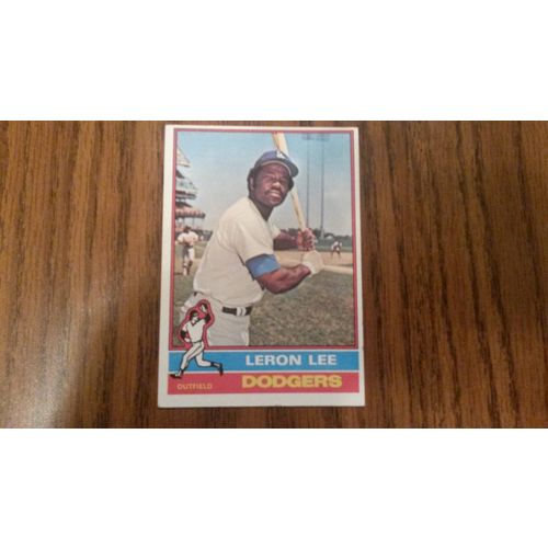 1976 Topps Card # 487 Leron Lee Very Good (3) Los Angeles Dodgers