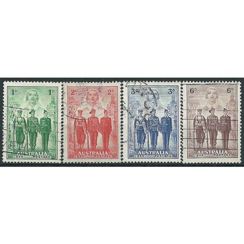 Australia 1940 Imperial Forces Set SG196-199 Good/Fine Used . ..