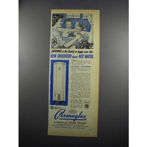 1949 A.O. Smith Water Heater Ad - Everyone in Family