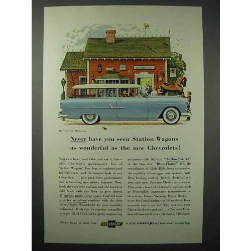 1955 Chevrolet Two-Ten Handyman Station Wagon Ad