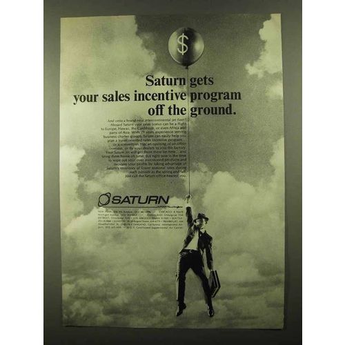 1968 Saturn Airways Ad - Get Sales Off the Ground