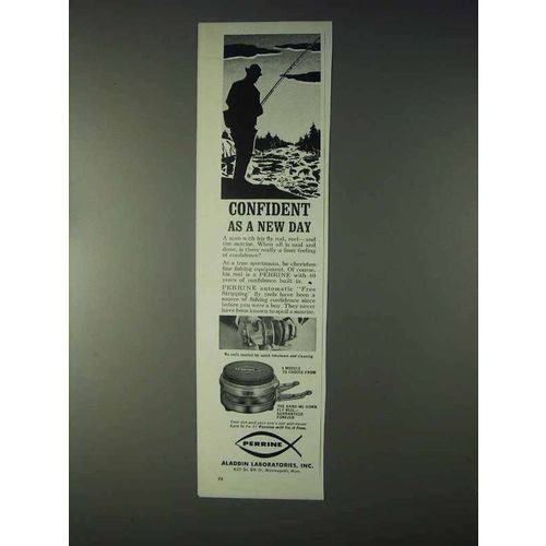 1968 Perrine Fly Reel Ad - Confident As A New Day
