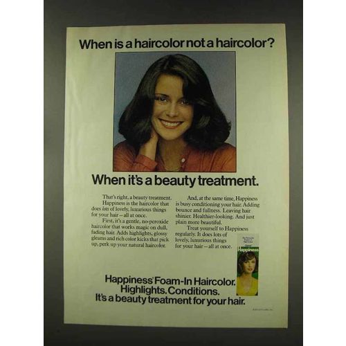 1977 Clairol Happiness Foam-in Haircolor Ad - Beauty