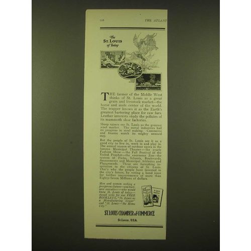 1924 St. Louis Chamber of Commerce Ad - The St. Louis of Today