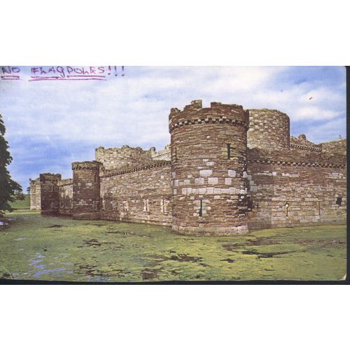 Vintage Postcard 1967 - The Castle, Beaumaris, Anglesey, Wales