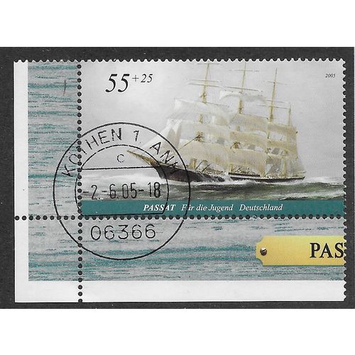 GER 2005 55c+25 'WELFARE - BOATS - PASSAT' FINE USED (EBID61-602)