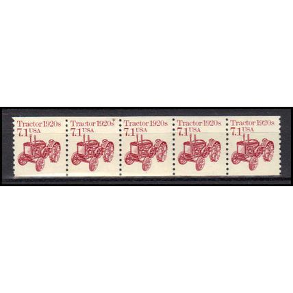 2127 7.1c Tractor Fine MNH Dry Gum PNC 1/5 X0690