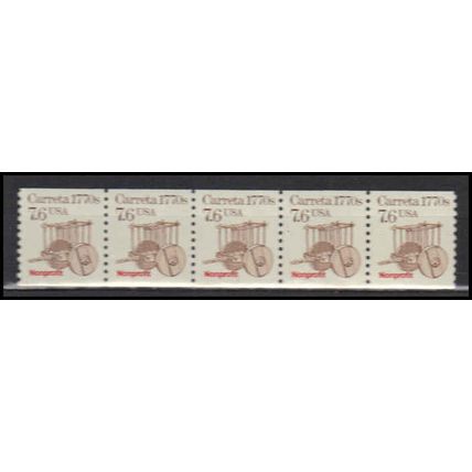 2255 7.6c Carreta Very Fine MNH Dry Gum PNC 1/5 X2896
