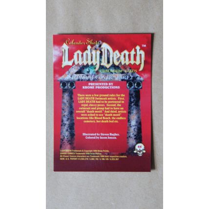 Lady Death All-Chromium Base trading Card # 44 (C) 1994 Chaos Krome comics